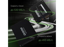 Накопитель SSD Digma SATA III 1Tb DGSR2001TS93T Run S9 2.5"