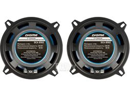 Колонки автомобильные Digma DCA-B502 200Вт 90дБ 4Ом 13см (5дюйм) (ком.:2кол.) коаксиальные двухполосные