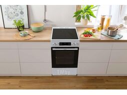 Плита Электрическая Gorenje GEC5C61WG белый стеклокерамика (без крышки)