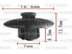 Клипса пластмассовая Lexus, Toyota применяемость: капот двигателя PATRON P37-0031