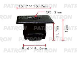 Клипса пластмассовая Chrysler применяемость: номерной знак PATRON P37-1824