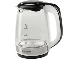 Чайник электрический Gorenje K17GLBWGOR черный (корпус: стекло)