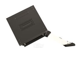 Шкаф коммутационный Hyperline (TWB-1866-GP-RAL9004) настенный 18U 600x600мм пер.дв.стекл 2 бок.пан. 60кг черный 908мм IP20 сталь