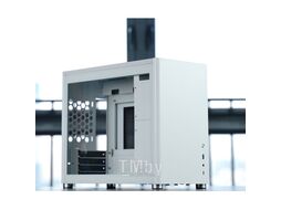 Корпус JONSBO D30 White без БП, боковая панель из закаленного стекла, mini-ITX, micro-ATX, белый
