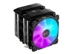 Кулер JONSBO CR-2100 LGA1366 / 115X / 775 / AM4 / AM3 /3+/AM2/+/FM2/+/FM1 (TDP 200W, PWM, 2 х 120mm Dynamic Multi-Color LED Fan, 6 тепловых трубок, 4-pin)