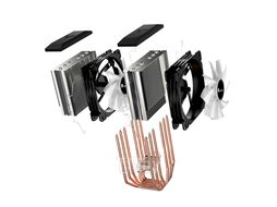 Кулер JONSBO CR-2100 LGA1366 / 115X / 775 / AM4 / AM3 /3+/AM2/+/FM2/+/FM1 (TDP 200W, PWM, 2 х 120mm Dynamic Multi-Color LED Fan, 6 тепловых трубок, 4-pin)