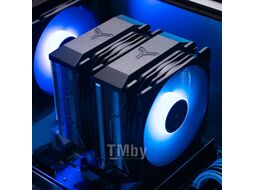 Кулер JONSBO CR-2100 LGA1366 / 115X / 775 / AM4 / AM3 /3+/AM2/+/FM2/+/FM1 (TDP 200W, PWM, 2 х 120mm Dynamic Multi-Color LED Fan, 6 тепловых трубок, 4-pin)