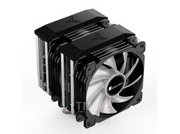 Кулер JONSBO CR-2100 LGA1366 / 115X / 775 / AM4 / AM3 /3+/AM2/+/FM2/+/FM1 (TDP 200W, PWM, 2 х 120mm Dynamic Multi-Color LED Fan, 6 тепловых трубок, 4-pin)