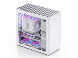 Корпус JONSBO D40 White без БП, боковая панель из закаленного стекла, mini-ITX, micro-ATX, ATX, белый