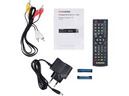 Ресивер DVB-T2 Starwind CT-220 черный
