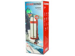 Термос Starwind 30-1800 1.8л. серебристый/красный картонная коробка