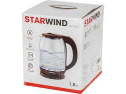 Чайник электрический Starwind SKG1052 1.8л. 1500Вт коричневый/бронзовый (корпус: стекло)