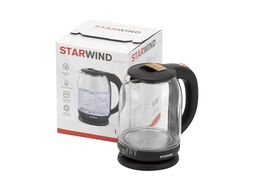 Чайник электрический Starwind SKG1052 1.8л. 1500Вт коричневый/бронзовый (корпус: стекло)