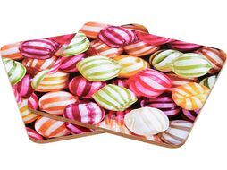 Подставка пробковая "Ассорти", 9,5х9,5 см, 2 шт, MARMITON (Цвет в ассортименте: два дизайна.)