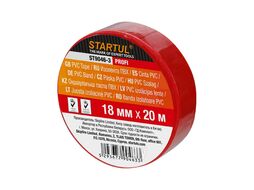 Изолента ПВХ 18ммх20м белая STARTUL PROFI (ST9046-6)