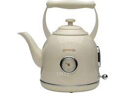 Чайник электрический Gorenje K17CLINGOR 1.7л. 2000Вт бежевый (корпус: металл)