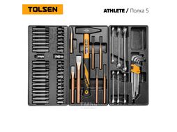Набор инструментов "ATHLETE" в черной тележке, 189 предметов TOLSEN TT85412