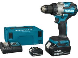 Аккум. дрель-шуруповерт MAKITA LXT DDF489RTJ в кейсе (18 В, 2*АКБ 5Ач, ЗУ)