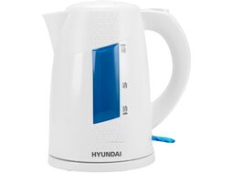 Чайник электрический Hyundai HYK-P2407 1.7л. 2200Вт белый/голубой (корпус: пластик)