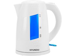 Чайник электрический Hyundai HYK-P2407 1.7л. 2200Вт белый/голубой (корпус: пластик)
