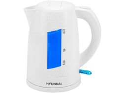 Чайник электрический Hyundai HYK-P2407 1.7л. 2200Вт белый/голубой (корпус: пластик)