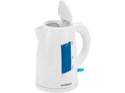 Чайник электрический Hyundai HYK-P2407 1.7л. 2200Вт белый/голубой (корпус: пластик)