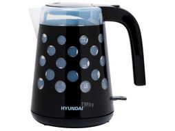 Чайник электрический Hyundai HYK-G2012 1.7л. 2200Вт черный/прозрачный (корпус: пластик)