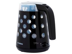 Чайник электрический Hyundai HYK-G2012 1.7л. 2200Вт черный/прозрачный (корпус: пластик)
