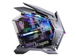 Корпус JONSBO MOD3 Gray без БП, боковая панель из закаленного стекла, mini-ITX, micro-ATX, ATX, серебристый