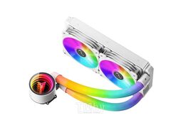 Комплект водяного охлаждения JONSBO SHADOW TW4-240 ARGB PLUS LGA 2011 / 1700 / 1200 / 115X / AM4 / AM3 /+/AM2/+/FM2/+/FM1 (TDP 250W, ARGB FAN and PUMP, PWM, DUAL FAN 120mm, белый)
