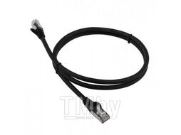 Патч-корд LSZH FTP кат.6, 1.0 м, черный Lanmaster LAN-PC45/S6-1.0-BK