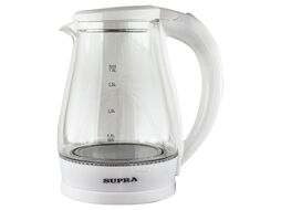 Чайник электрический Supra KES-1856G 1.8л. 1500Вт белый/прозрачный (корпус: стекло)