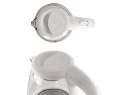 Чайник электрический Supra KES-1856G 1.8л. 1500Вт белый/прозрачный (корпус: стекло)