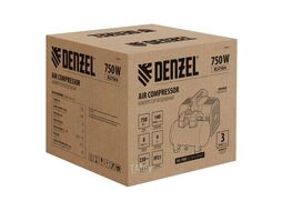 Компрессор DLS750/6 безмасляный малошумный 750 Вт, 140 л/мин,ресивер 6 л Denzel 58019