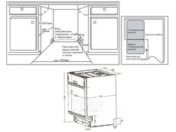 Встраиваемая посудомоечная машина WEISSGAUFF BDW 6025 Infolight