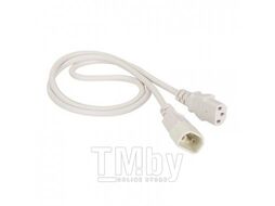Шнур питания C13-C14, 3х0.75, 220В, 10А, белый, 7 метров Lanmaster LAN-PP13/14-7.0-WH