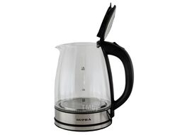 Чайник электрический Supra KES-1852G 1.8л. 1500Вт черный (корпус: стекло)