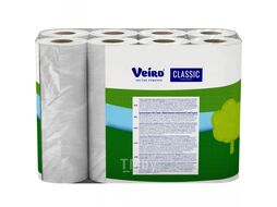 Бумага туалетная, 24 рул, цв.белый, 2-сл. Veiro Classic 5С224