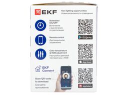 Умная лампа GU5.3 EKF Connect 4,5W WIFI RGBW slwf-gu-53-rgbw