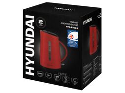 Чайник электрический Hyundai HYK-P3024 1.7л. 2200Вт красный/черный (корпус: пластик)