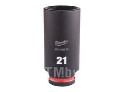 Головка 3/8" ударная удлиненная SHOCKWAVE™ 21мм MILWAUKEE 4932480295
