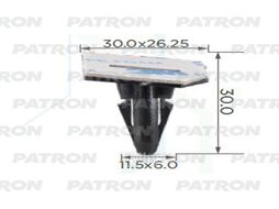 Клипса пластмассовая TOYOTA применяемость: клипса крепления стекла PATRON P37-2336