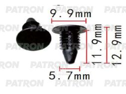 Клипса пластмассовая Chrysler применяемость: обшивка салона PATRON P37-2007