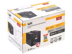 Стабилизатор напряжения IEK Home 1кВА однофазный черный (IVS20-1-01000)