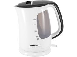 Чайник электрический Starwind SKG3025 2.5л. 2200Вт белый/серый (корпус: пластик)