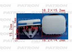 Клипса пластмассовая Ford применяемость: стёкла PATRON P37-1203