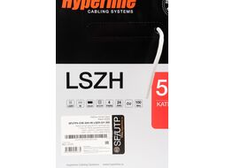 Кабель информационный Hyperline SFUTP4-C5E-S24-IN-LSZH-GY-305 кат.5E SF/UTP 4X2X24AWG LSZH внутренний 305м серый