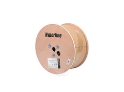 Кабель информационный Hyperline UUTP4-C5E-S24-OUT-PE-BK-500 кат.5E U/UTP 4X2X24AWG PE внешний 500м черный