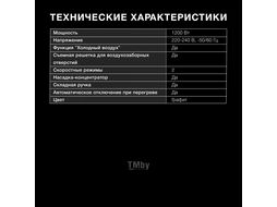 Фен Hyundai H-HD0765 1200Вт графит/хром