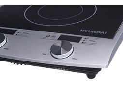 Плита Электрическая Hyundai HYC-0103 серебристый/черный стеклокерамика (настольная)